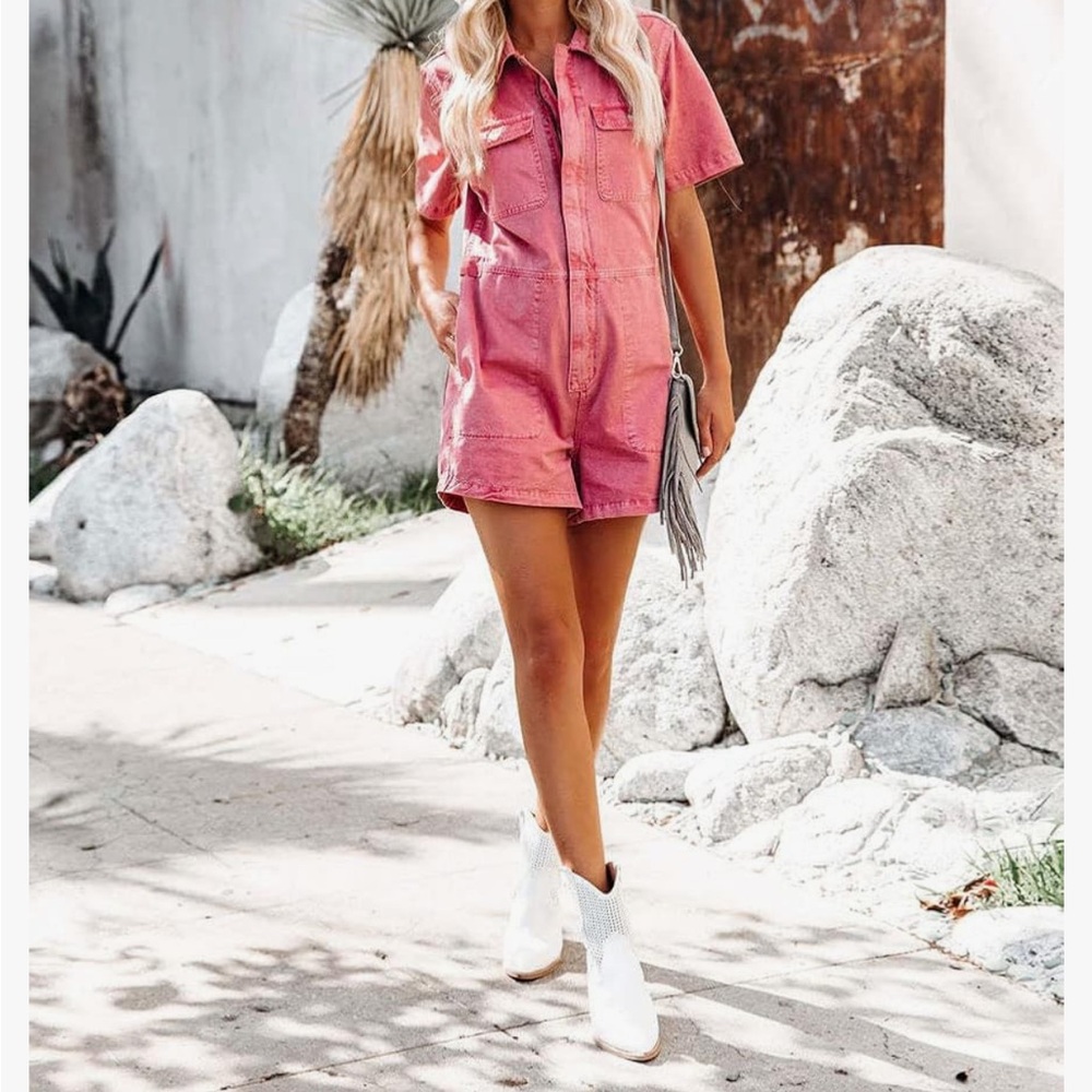 Tea n rose utility romper